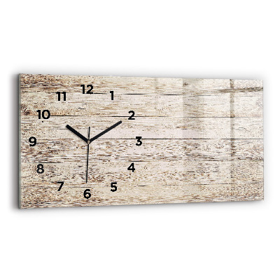 Horloge rectangulaire horizontale Panneaux en bois