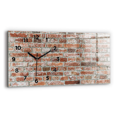 Horloge murale horizontale Mur de briques