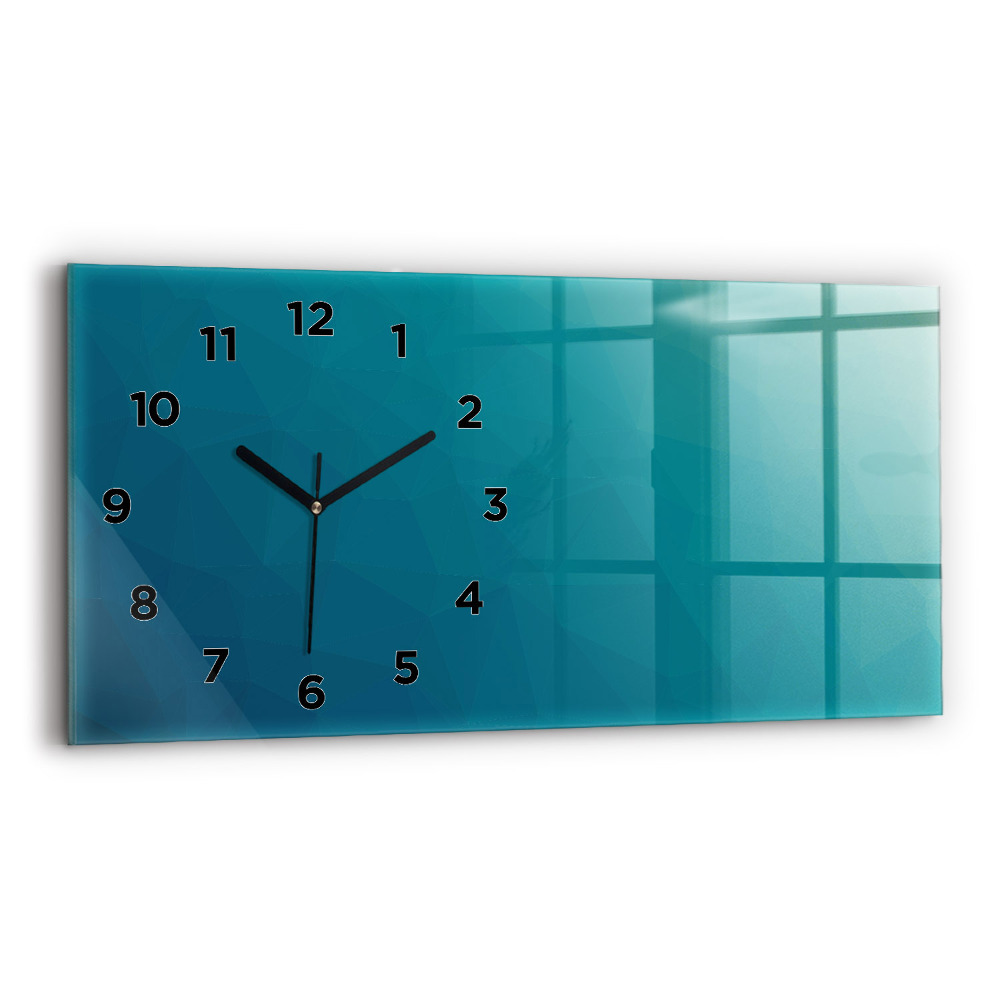 Horloge rectangulaire horizontale Abstraction marine