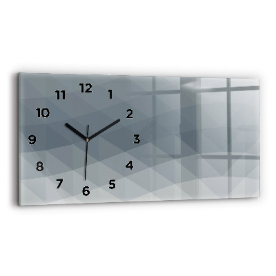 Horloge rectangulaire horizontale Abstraction de vagues