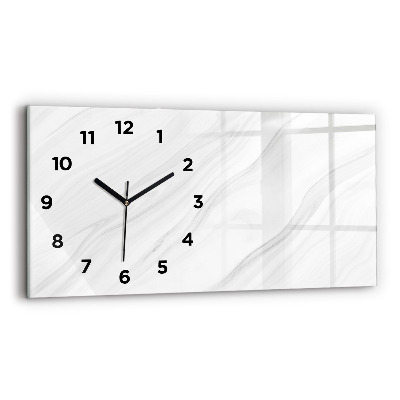 Horloge murale horizontale Marbre décoratif