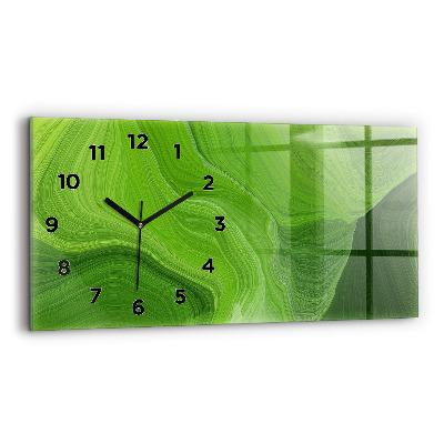 Horloge rectangulaire horizontale Vagues modernes