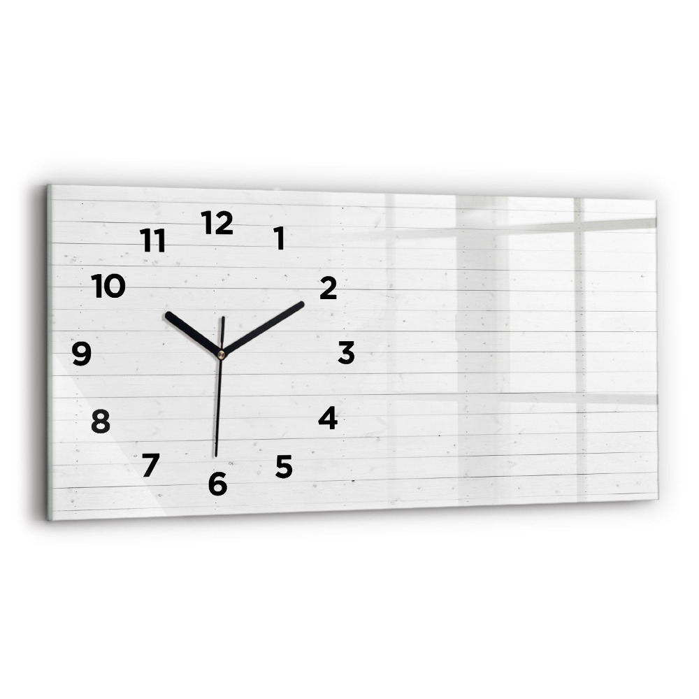 Horloge rectangulaire horizontale Panneaux en bois