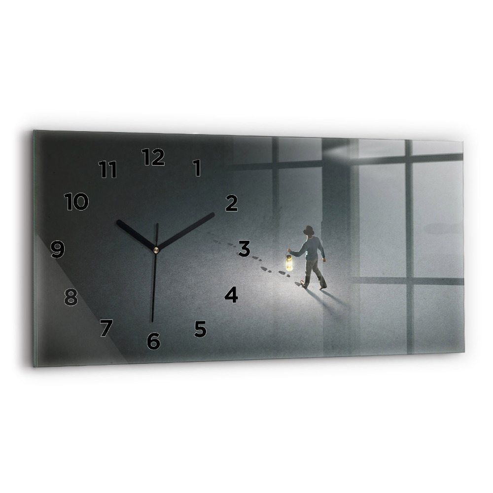 Horloge rectangulaire horizontale Vagabond dans l'obscurité