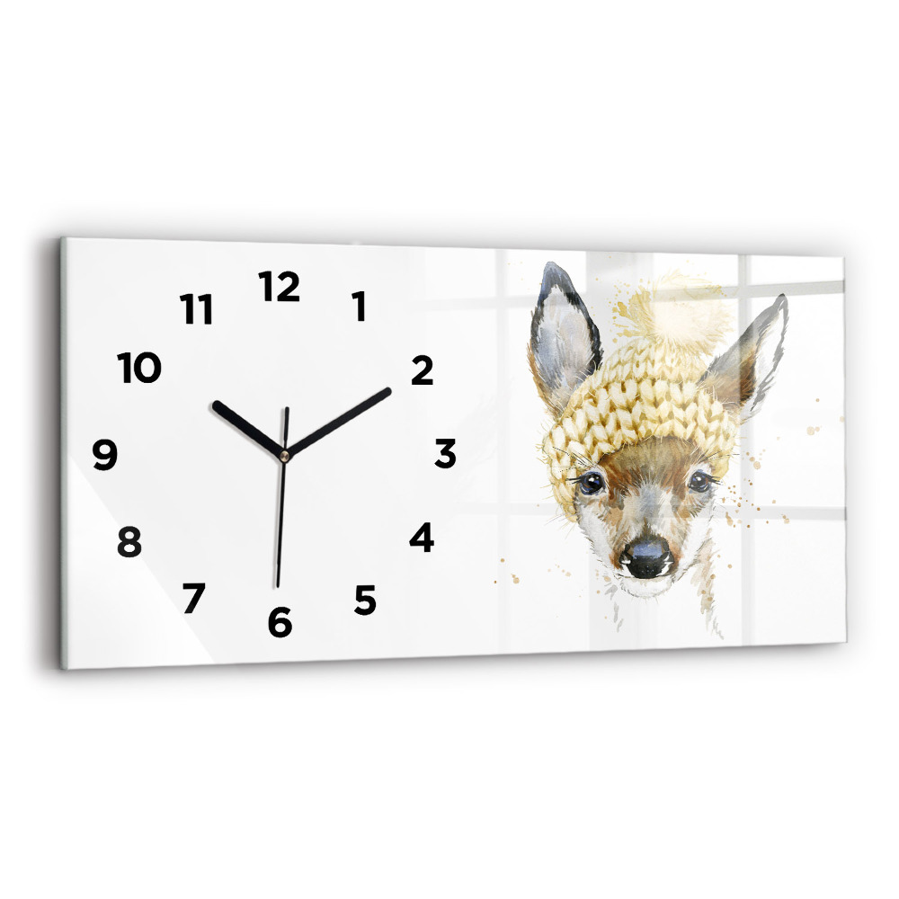 Horloge rectangulaire horizontale Cerf