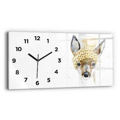 Horloge rectangulaire horizontale Cerf