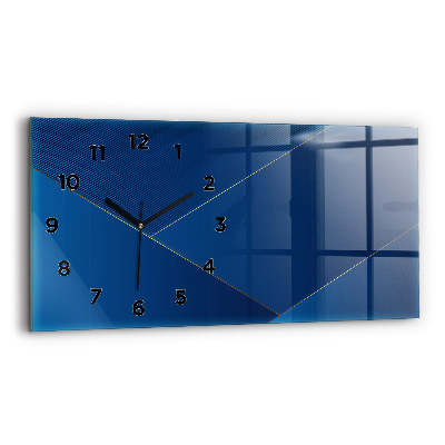 Horloge horizontale en verre Abstraction ornementale