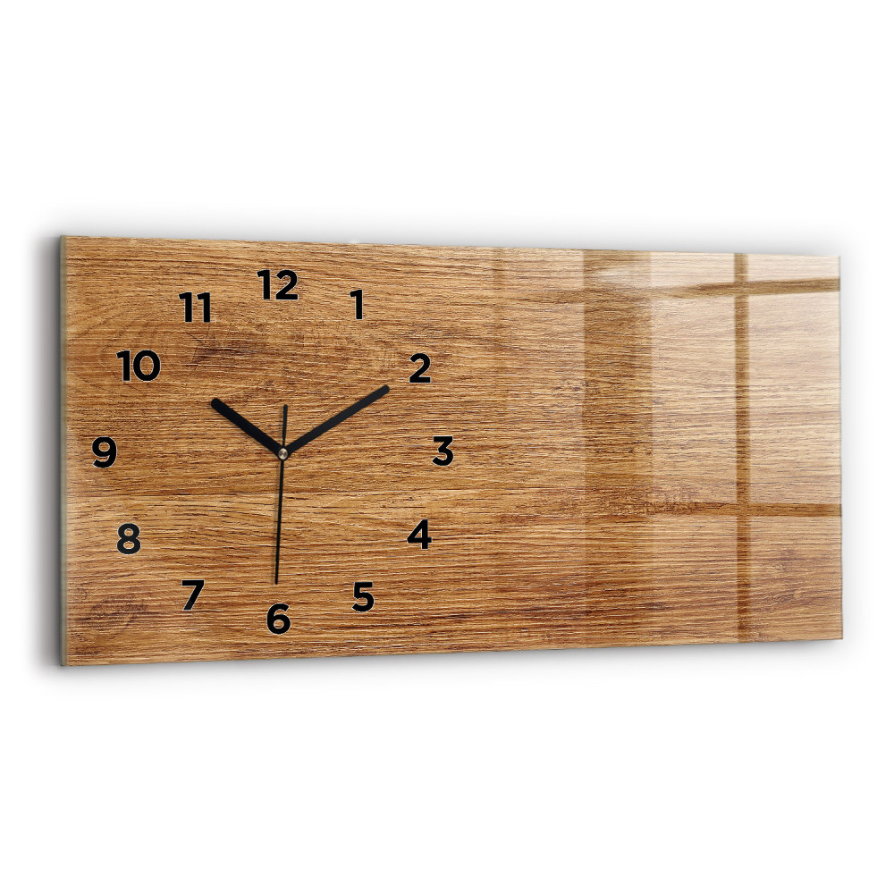 Horloge murale horizontale Bois clair