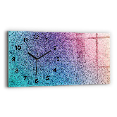 Horloge horizontale en verre Motif dégradé