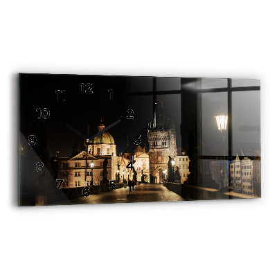Horloge murale horizontale Pont Charles à Prague