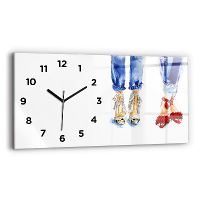 Horloge rectangulaire horizontale Épingles pour femmes