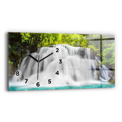 Horloge horizontale en verre Chute d'eau en Thaïlande