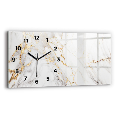 Horloge rectangulaire horizontale Marbre décoratif