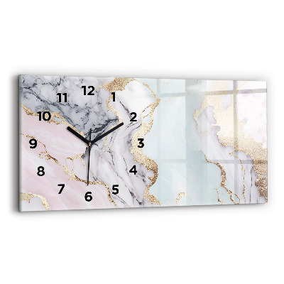 Horloge murale horizontale Marbre