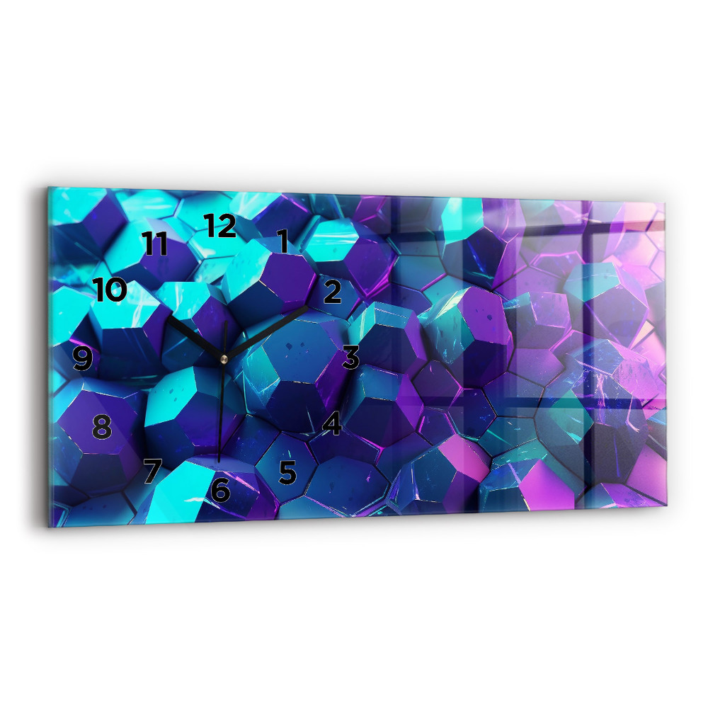 Horloge rectangulaire horizontale Formes géométriques