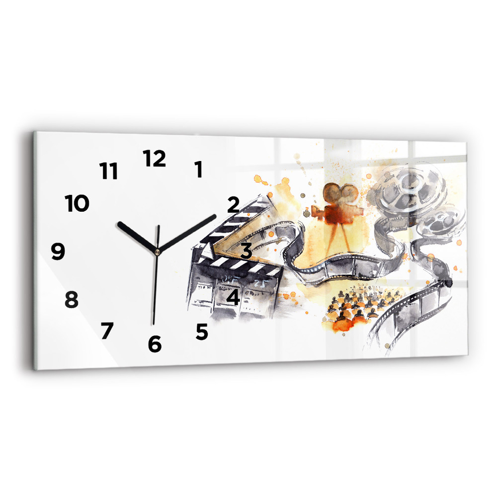 Horloge rectangulaire horizontale Caméra de cinéma