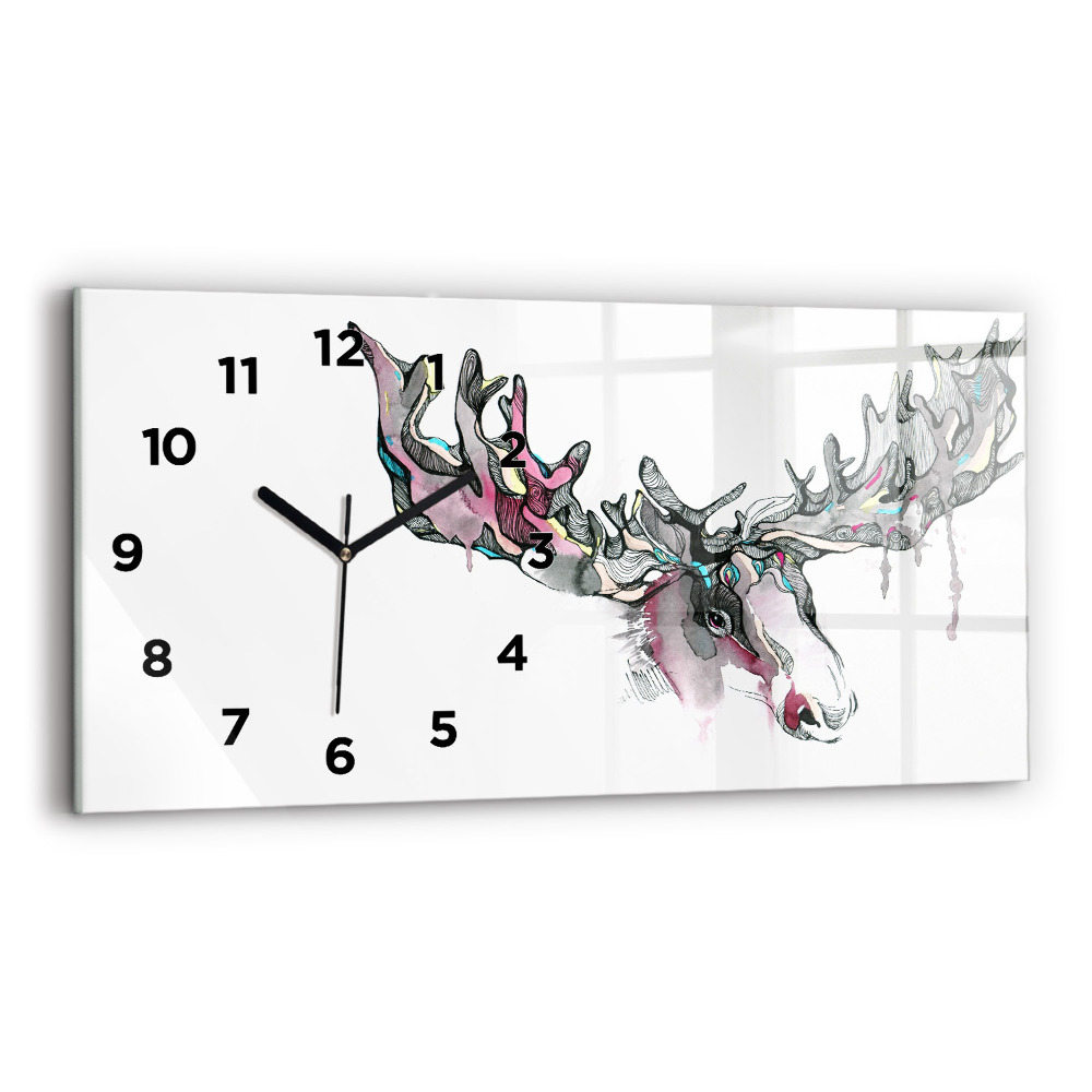 Horloge rectangulaire horizontale Abstraction de l'élan