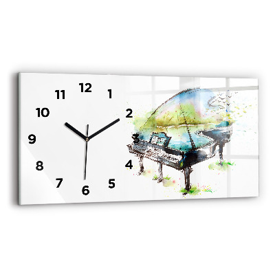 Horloge murale horizontale Illustration des 4 saisons
