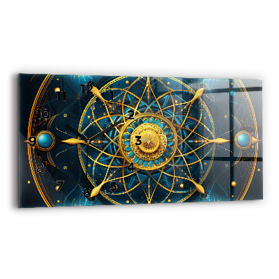 Horloge murale horizontale Horoscope