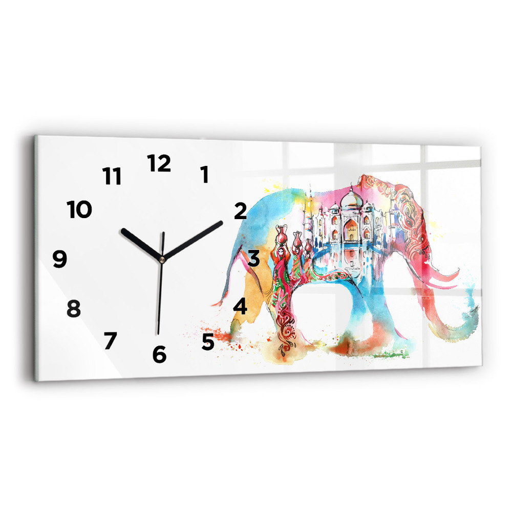 Horloge rectangulaire horizontale Culture de l'Inde