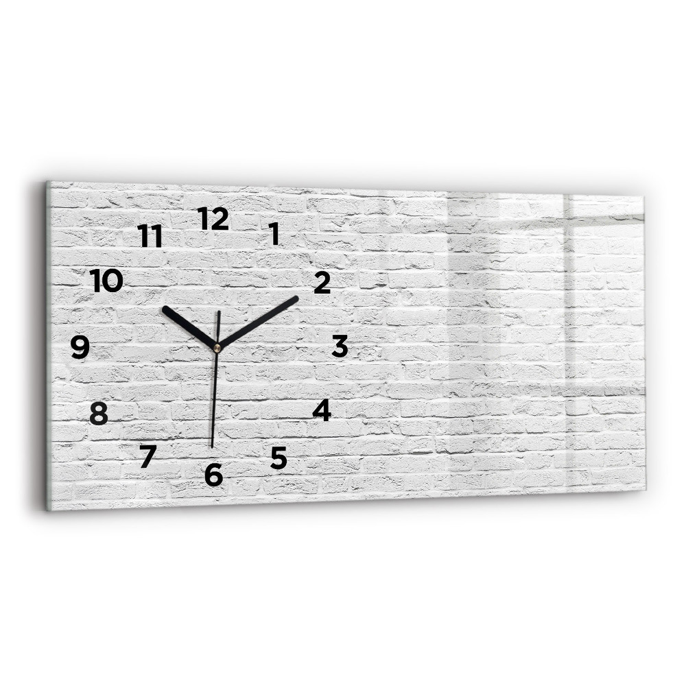 Horloge murale horizontale Mur de briques