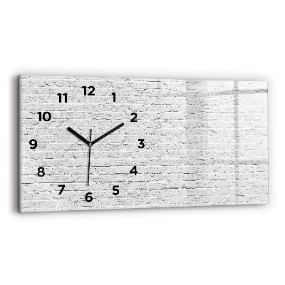 Horloge murale horizontale Mur de briques