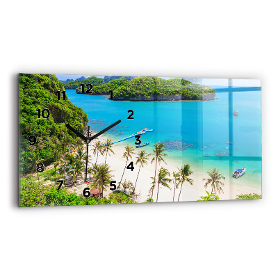 Horloge rectangulaire horizontale Parc national en Thaïlande