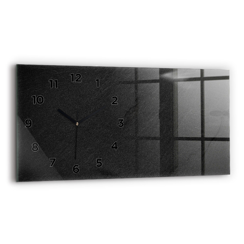 Horloge horizontale en verre Rocher sombre