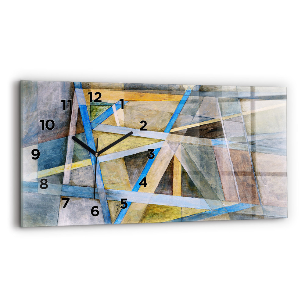 Horloge rectangulaire horizontale Peinture impressionniste