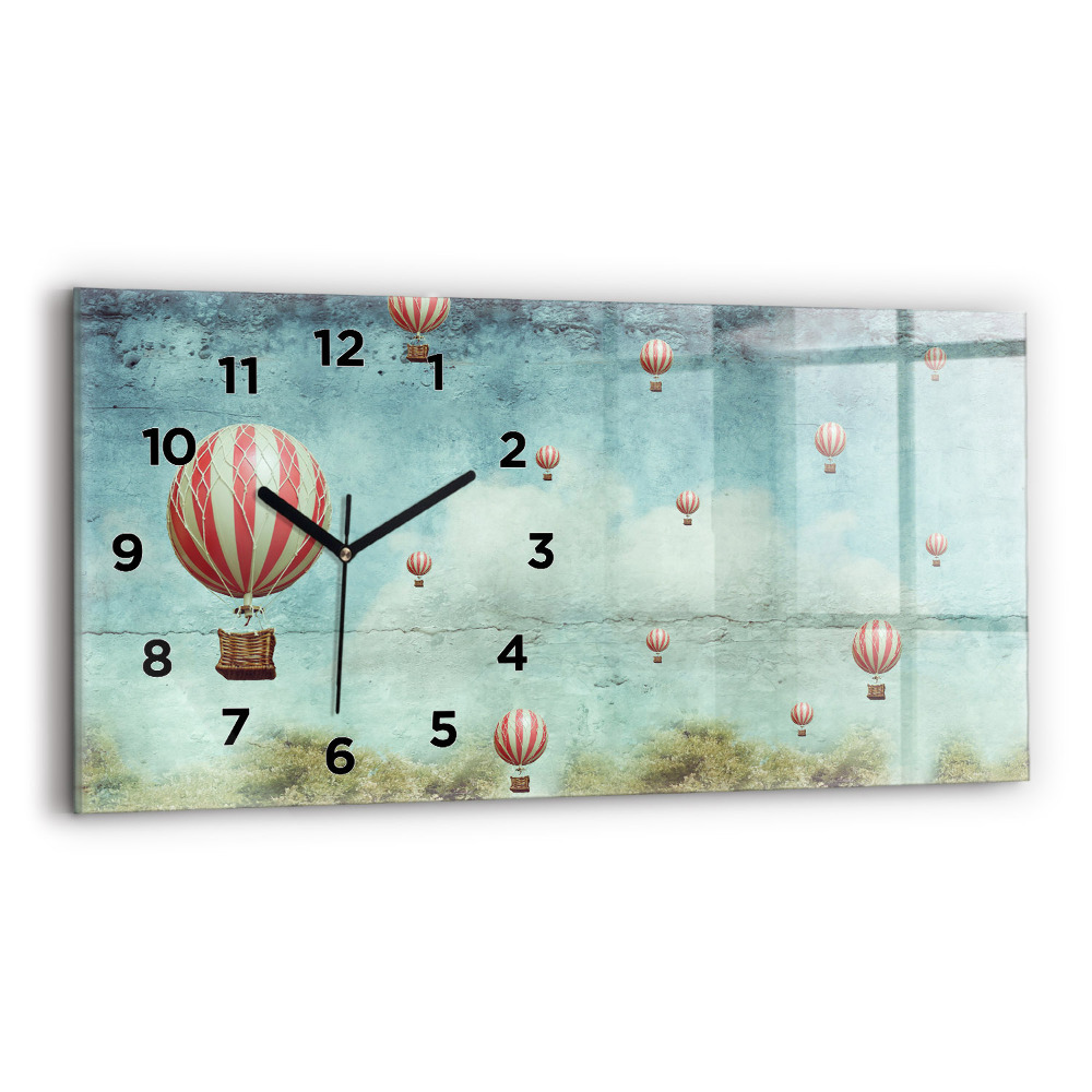 Horloge murale horizontale Ballons de baudruche