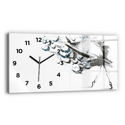 Horloge rectangulaire horizontale Femme dansant le ballet