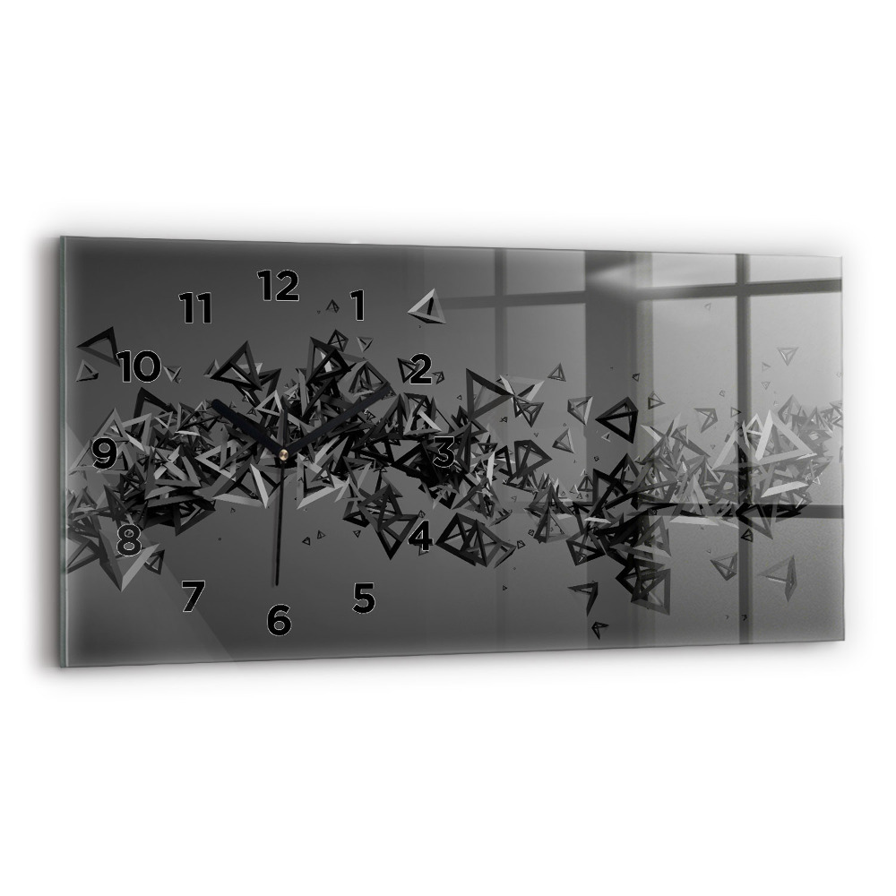 Horloge murale horizontale Abstraction