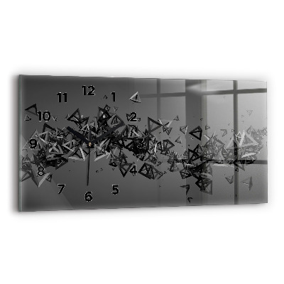 Horloge murale horizontale Abstraction