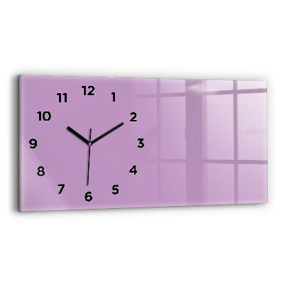 Horloge horizontale en verre Couleur lilas