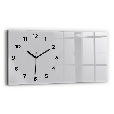 Horloge rectangulaire horizontale Couleur gris clair