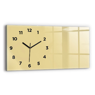 Horloge rectangulaire horizontale Couleur crème