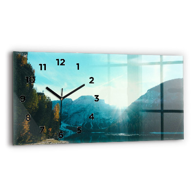 Horloge rectangulaire horizontale Montagne et rivière en Pologne