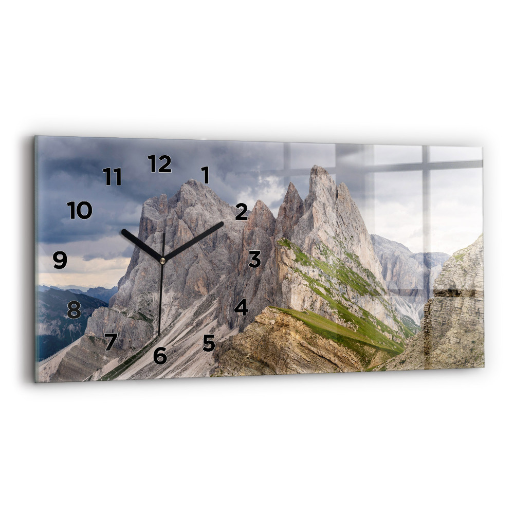Horloge rectangulaire horizontale Montagnes rocheuses