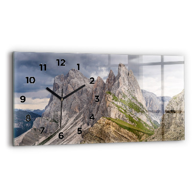 Horloge rectangulaire horizontale Montagnes rocheuses
