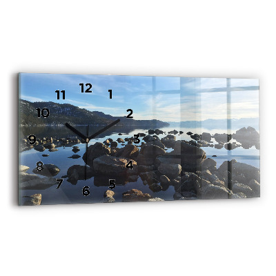 Horloge rectangulaire horizontale Vue de la mer
