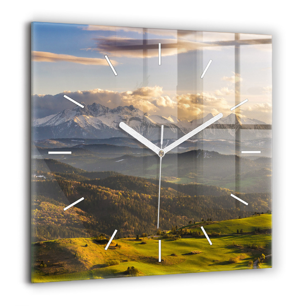 Horloge carrée en verre 60x60 cm Pieniny - High Peak