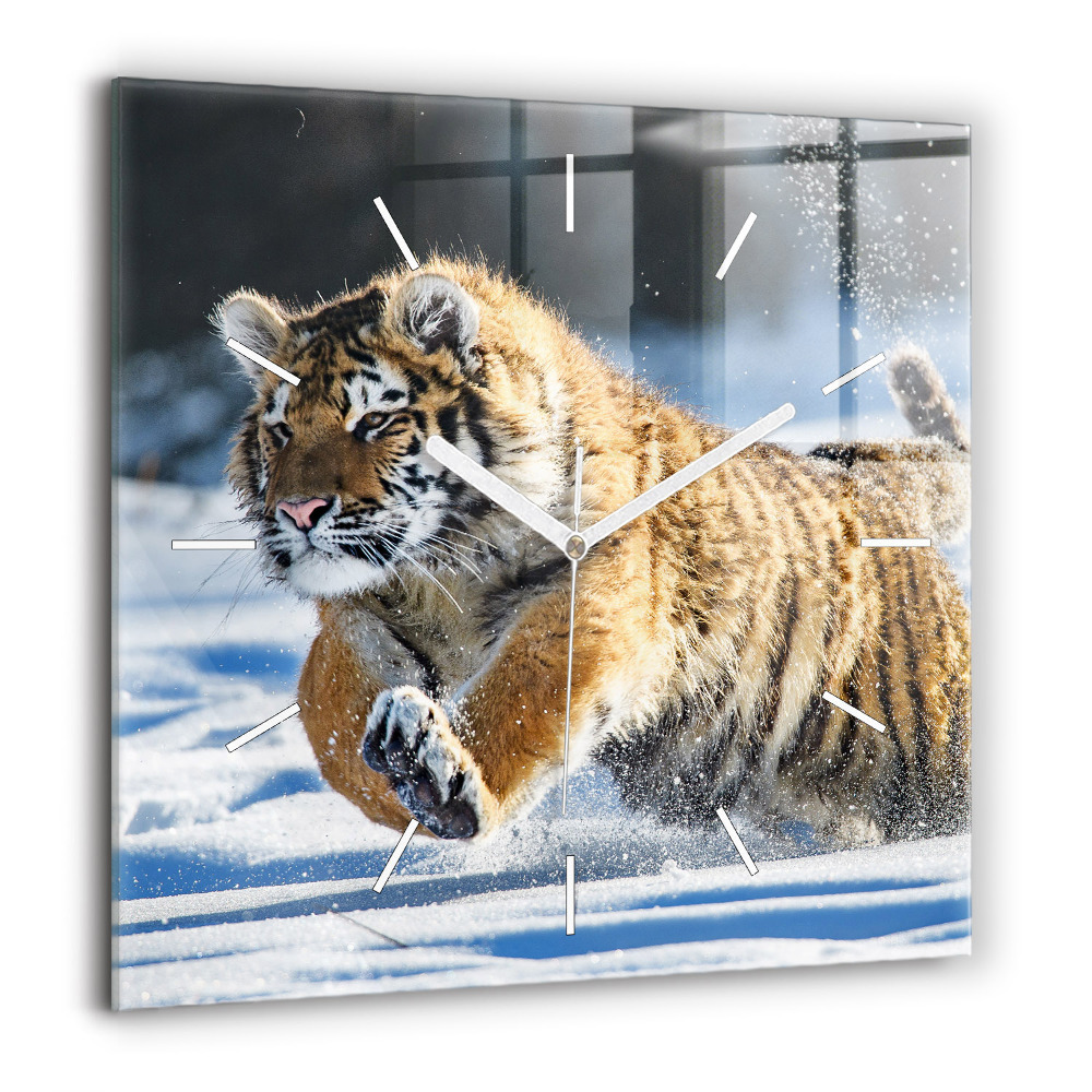 Horloge murale carrée 60x60 cm Un pas en avant audacieux