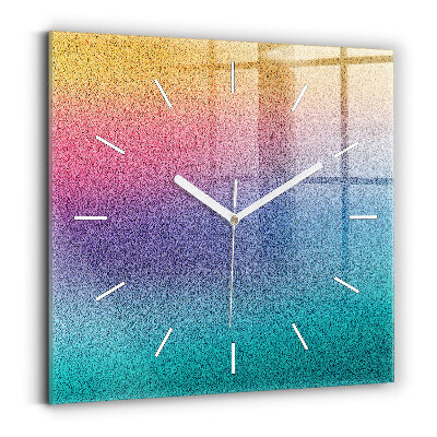 Horloge murale carrée 60x60 cm Motif dégradé
