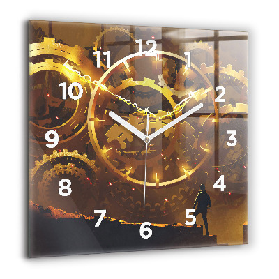 Horloge murale carrée 60x60 cm Temps - Mécanisme