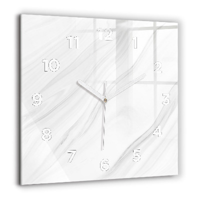 Horloge murale carrée 60x60 cm Marbre décoratif