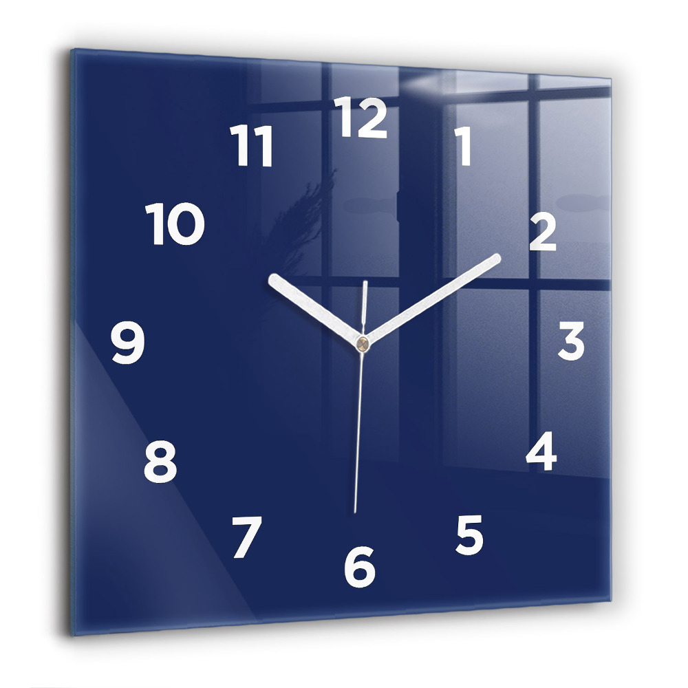 Horloge murale carrée 60x60 cm Bleu marine