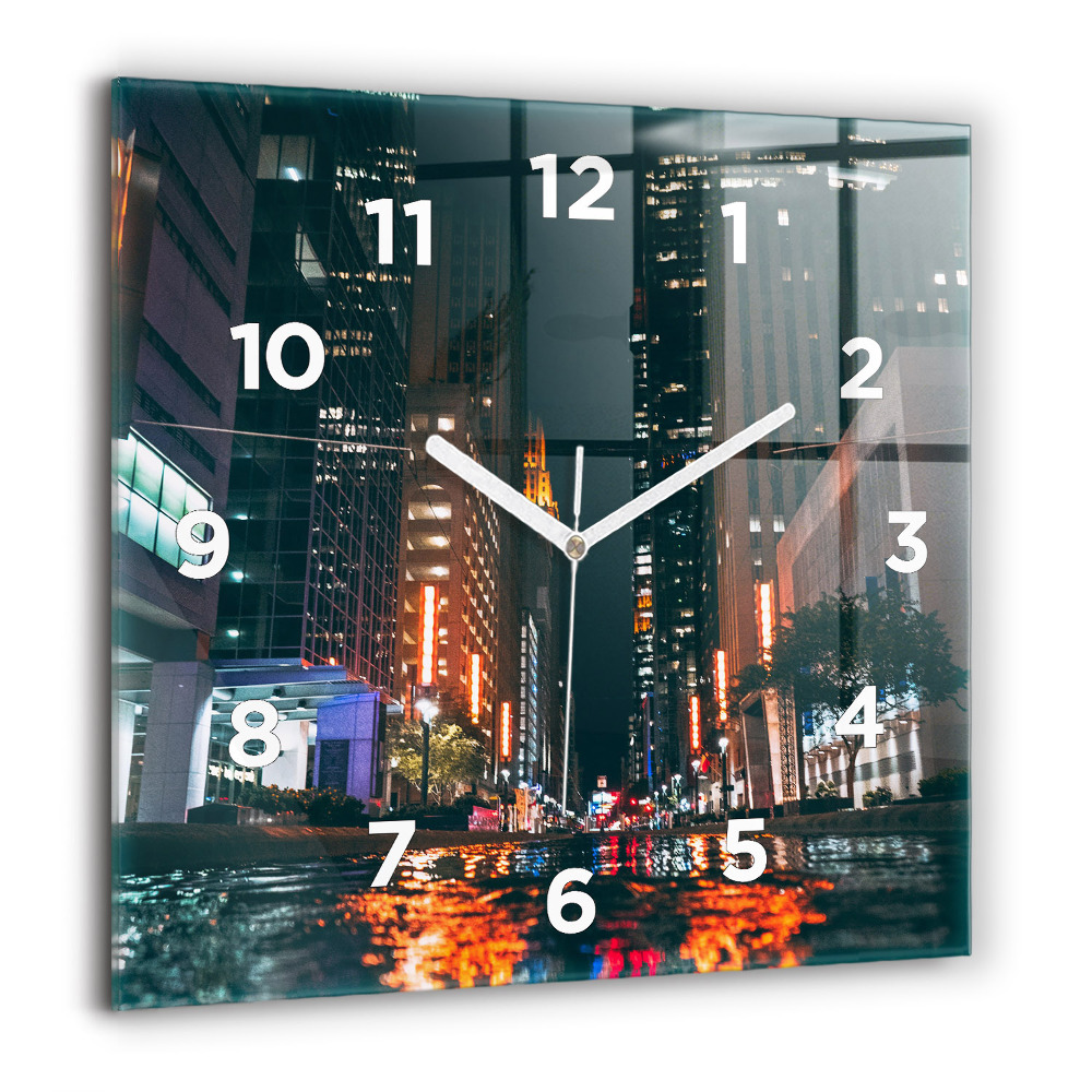 Horloge murale carrée 60x60 cm Hôtel Hilton à Houston