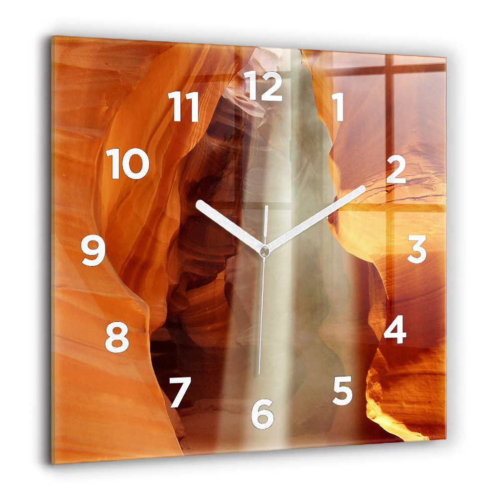 Horloge murale carrée 60x60 cm Canyon du désert