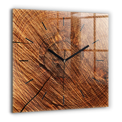 Horloge murale carrée 60x60 cm Bois décoratif