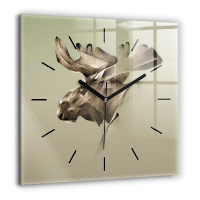 Pendule carrée en verre 60x60 cm Elan graphique